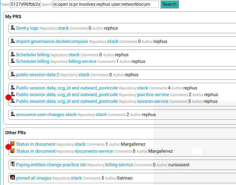 github pr tracker