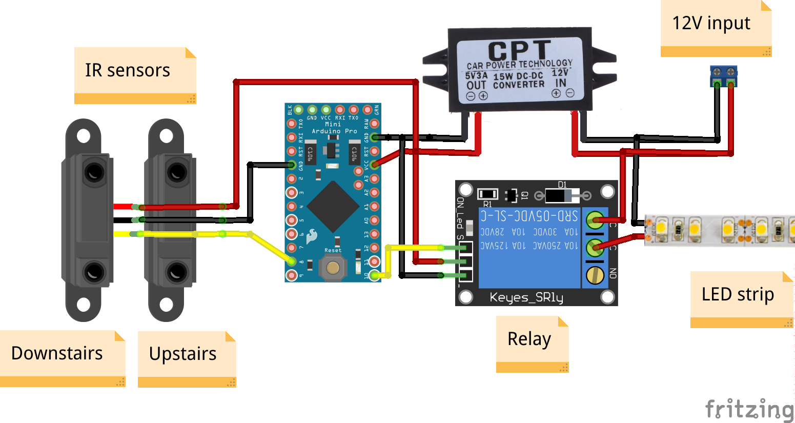 Arduino on sale stair lights