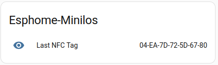Last NFC Tag value on HA
