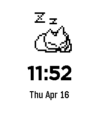 Neko watchface screenshot